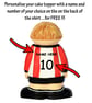 Brentford FC Cake Topper Football Birthday Gift Keepsake Present - Image 2