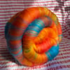 Wool Art Batt - "Rusted Tropics"