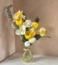 Daffodil & Hellebores forever bouquet in vase