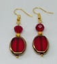Red Stained Glass Earrings - Image 6