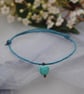 Friendship Bracelet-TWO Double turquoise set  - Image 2