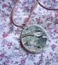 ceramic necklace pendant handmade- fir tree no 6 - Image 2