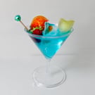 Mini Blue Lagoon Cake Topper  - Props Display Kitchen Kitsch