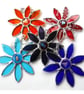 Dichroic Daisy Turquoise Suncatcher Handmade Stained Glass - Image 7