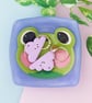 Kawaii Frog Fused Glass Ring Trinket Dish - Image 4