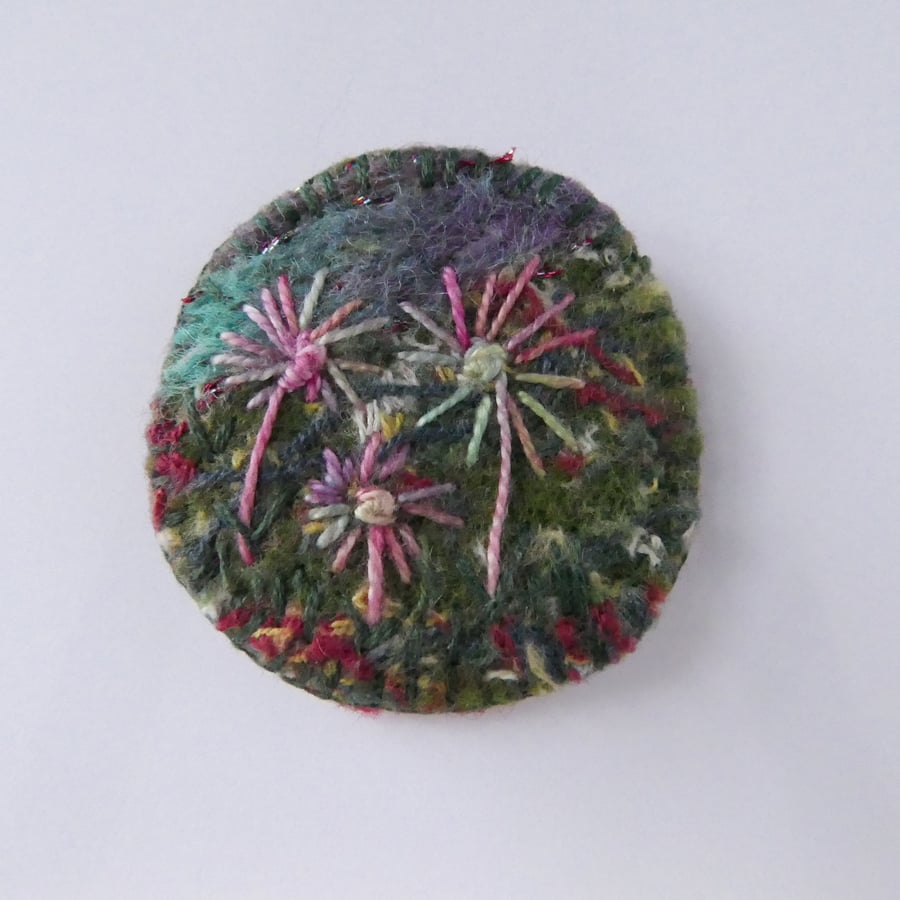 Handmade Textile Brooch