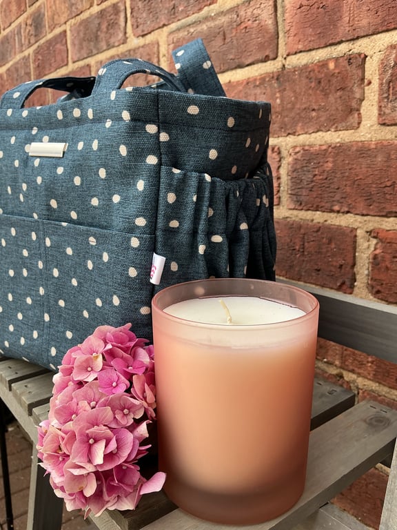 Blue Spot Insulated Drawstring Lunch Bag
