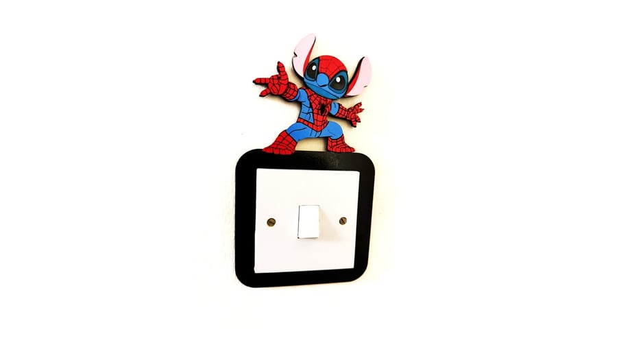 Superhero Character Spider-Stitch Light Switch Frame