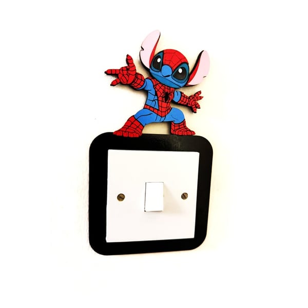 Superhero Character Spider-Stitch Light Switch Frame