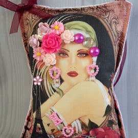 Art Deco Door Pillow, Door Sachet PB10