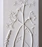 Cow Parsley, Honeysuckle & Rosehip Plaster Cast Wall Plaque - Image 4