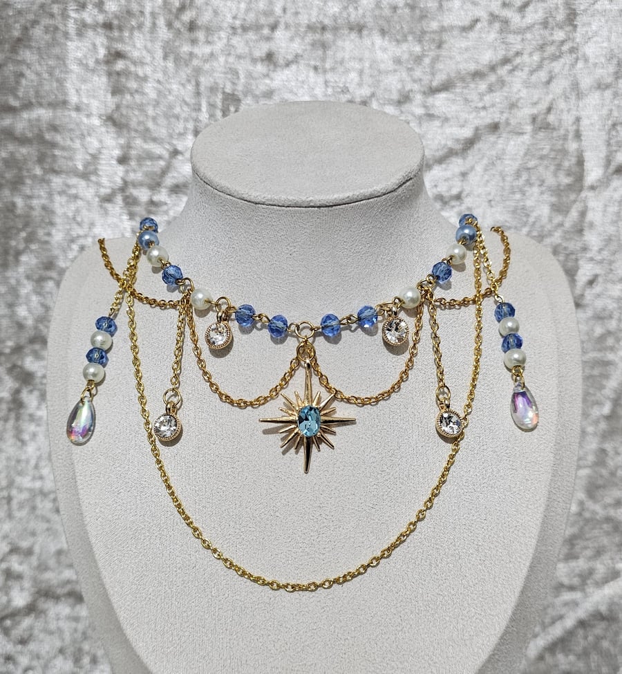 Starry Night Fantasy Inspired Necklace