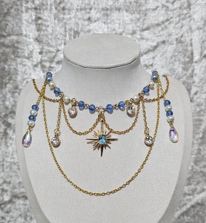Starry Night Fantasy Inspired Necklace