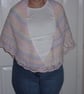 Pastel Shades Hand Crocheted Ladies Shawl - Image 3