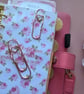 Rose Gold Jumbo Paperclip Pen Holder Page Marker
