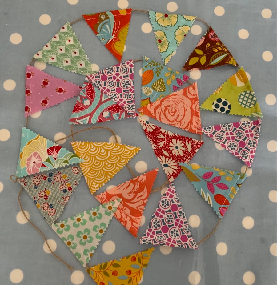 Tiny  mini bunting 