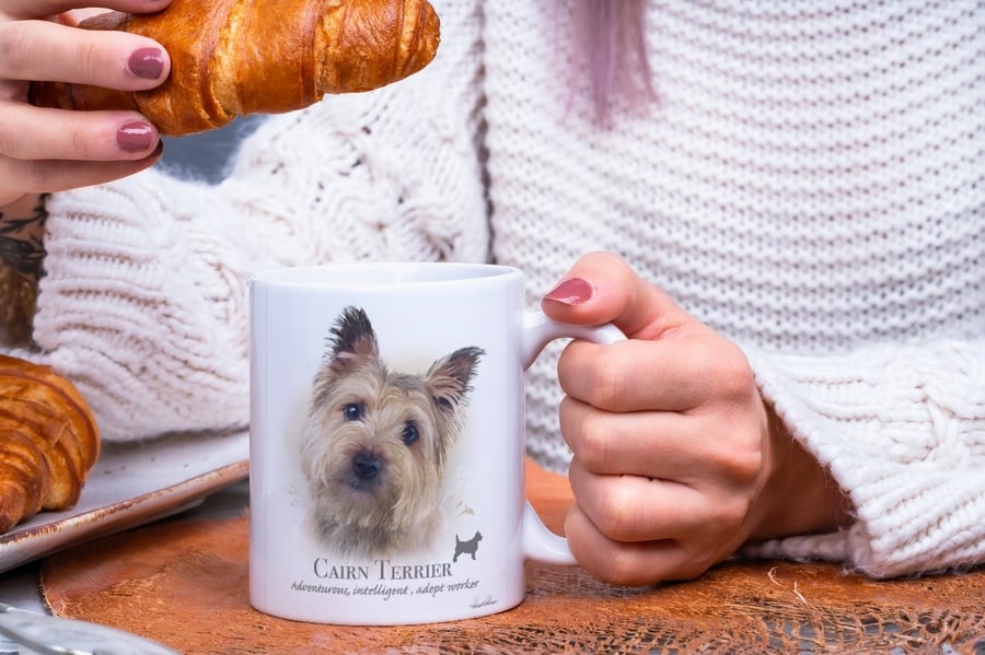 Cairn Terrier Design  Mug ,coffee mug ,dog design. Free P&P