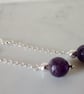AMETHYST EARRINGS  - DANGLE EARRINGS -  FREE UK POSTAGE - Image 3