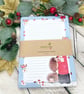 Notepad - A5 Recycled Paper Lined Notepad - Sending Love Hedgehog  - Image 1
