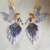 Beautiful Angels - Set of 2 - Glittery Purple, Silver, Gold and White - Style 2