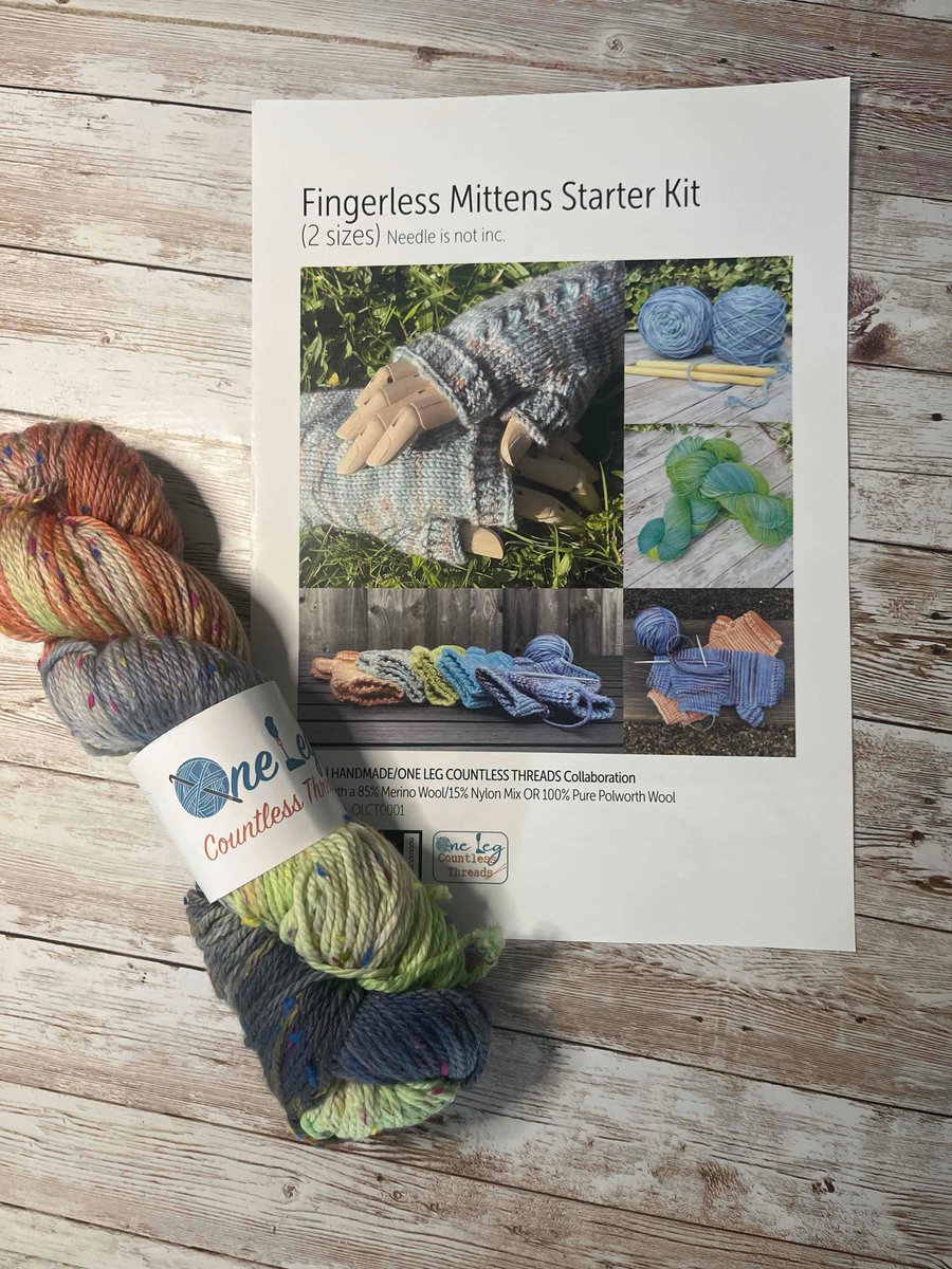 Fingerless Mittens Starter kit