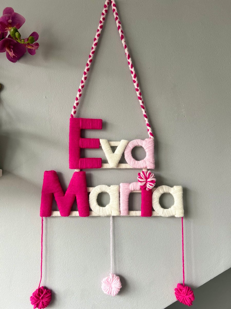 Handcrafted personalised names