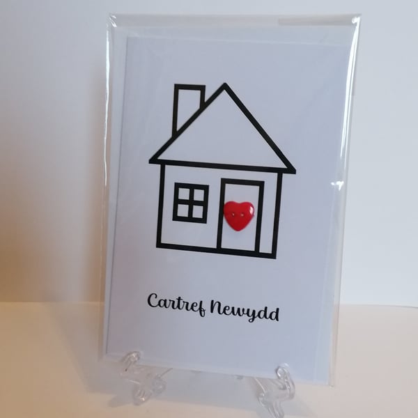 Cartref Newydd (New Home) greetings card Welsh