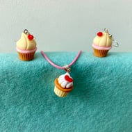 Cutie-pie Cupcake Earring and Necklace Set