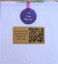 'Love & Hugs' Keepsake Heart & Plantable Wildflower Card: 'Thinking Of You' Gift - Image 3