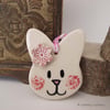 Pottery Bunny hanging decoration ceramic rabbit cute bunny