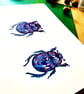 Scarab beetle fine art lino print - Image 5