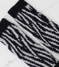 Zebra fingerless gloves - navy and zinc - Image 3