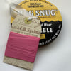 VINTAGE -STYLE ribbon . 4 yds. ( silky, seam binding ). ' Carnation'.Pink