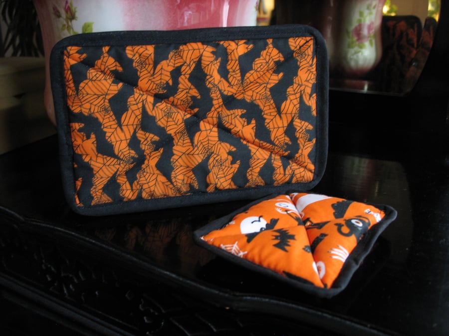 Set of two eco cellulose washing up sponges - Halloween 2 design