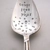 Upcycled Spoon for Wine Bottle, Never Lose Your Sparkle