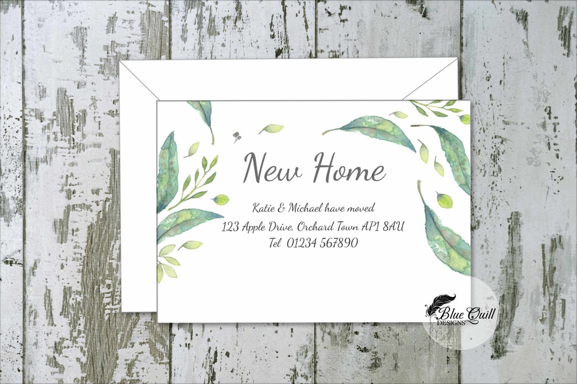 Personalised New Home Cards - Moving Announcement Stationery