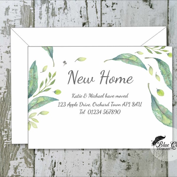 Personalised New Home Cards - Moving Announcement Stationery