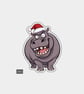 Unique Funny Christmas Sticker Xmas Decal For Adults - Cheeky Hippo