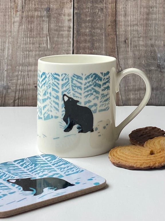 Stargazey Bear Bone China Mug