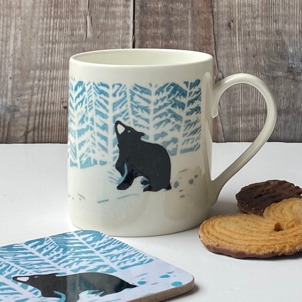 Stargazey Bear Bone China Mug
