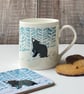 Stargazey Bear Bone China Mug