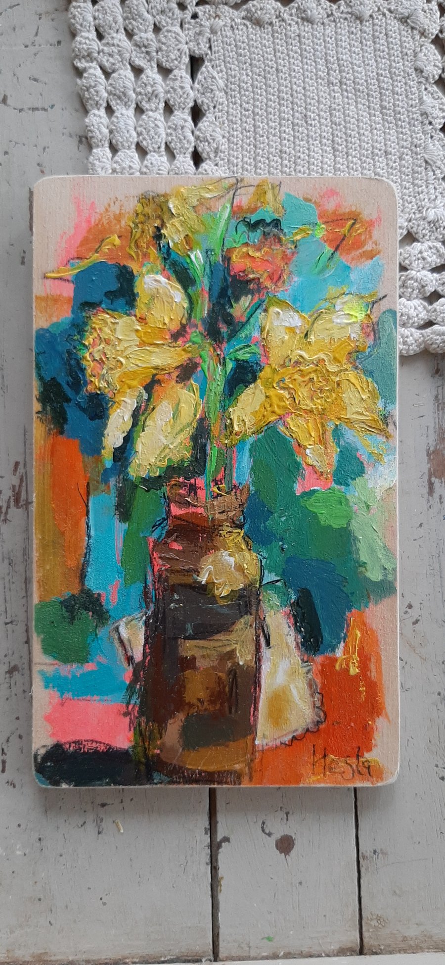 Original moden still life art painting 