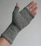 Grey Alpaca Wrist Warmers - Image 2