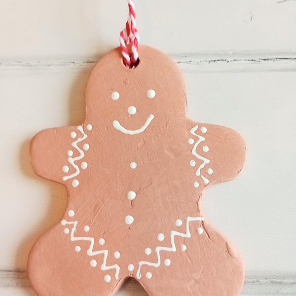 Gingerbread man tree decoration