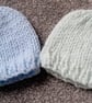 Hand Knitted Baby Hat for Premature Babies made with Sparkle Wool - Image 4