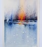 Evening Reflections. Blank Card. Handpainted Original 260172 - Image 2