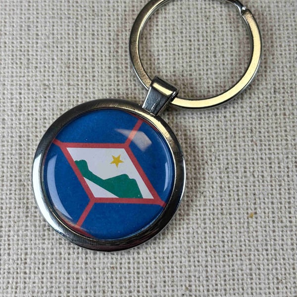 St Eustatius Flag Keyring