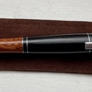 Wooden pen, twisting pen, Mahogany and Ebony wood, Chrome finish