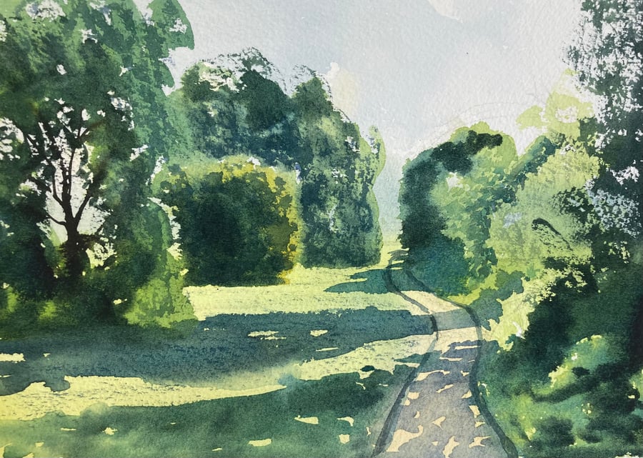 Bluebell woods en plein air (Original Watercolour)