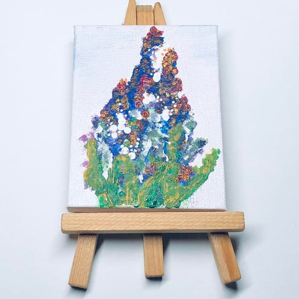 Miniature floral painting